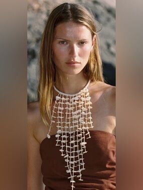 ZARA Shell Cord Necklace